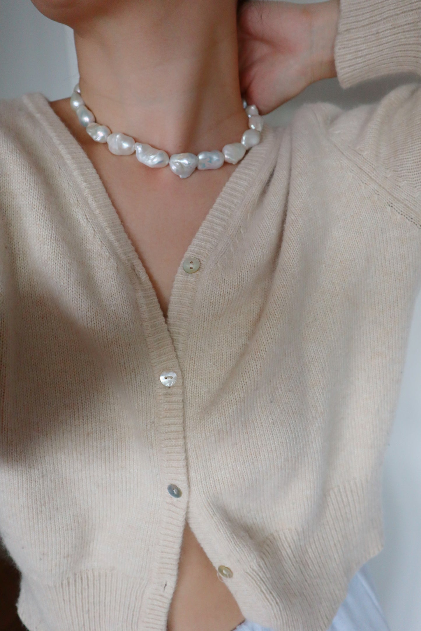 Big baroque necklace