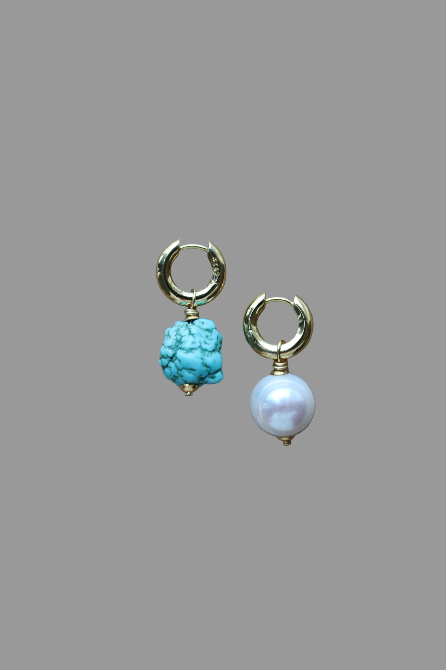 Pandora turquoise earrings