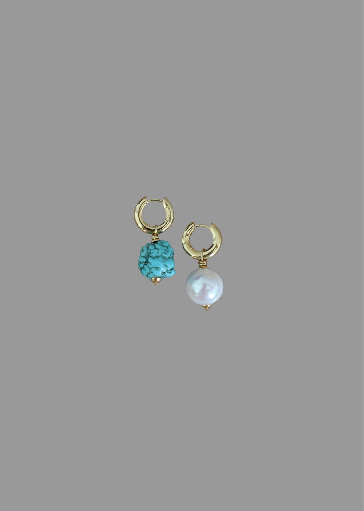 Pandora turquoise earrings