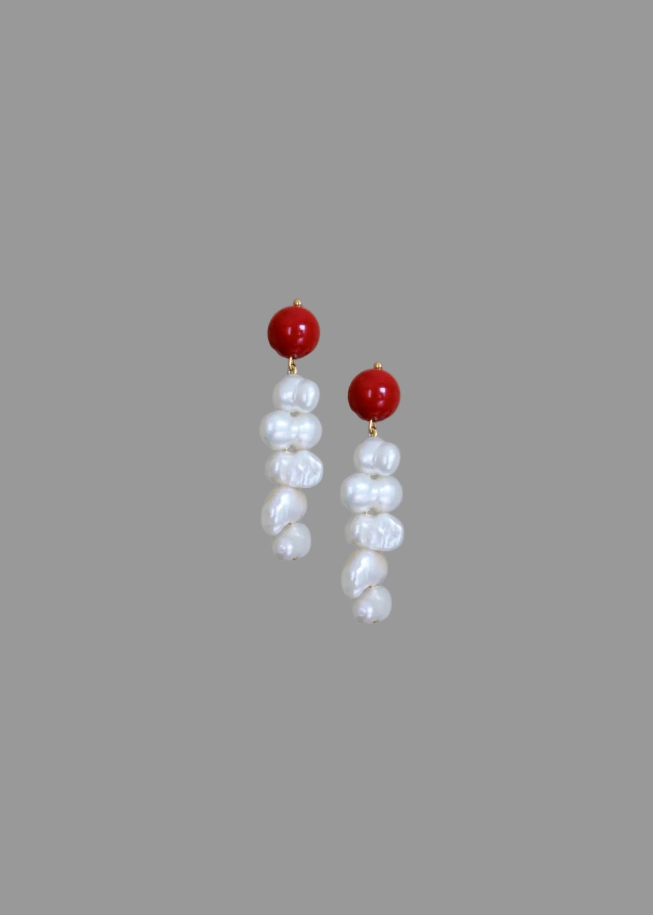 Coral earrings