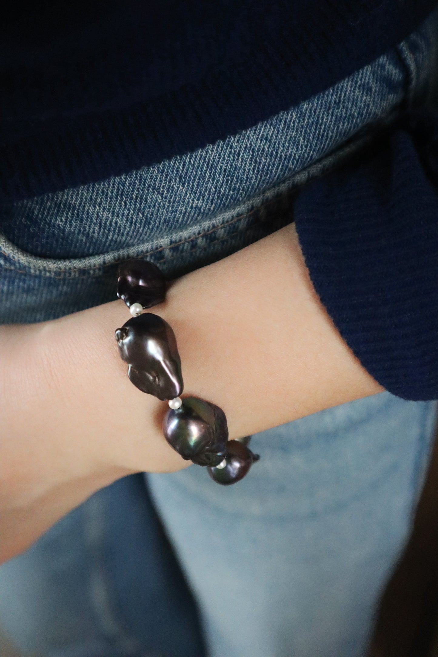 Tahitian baroque bracelet