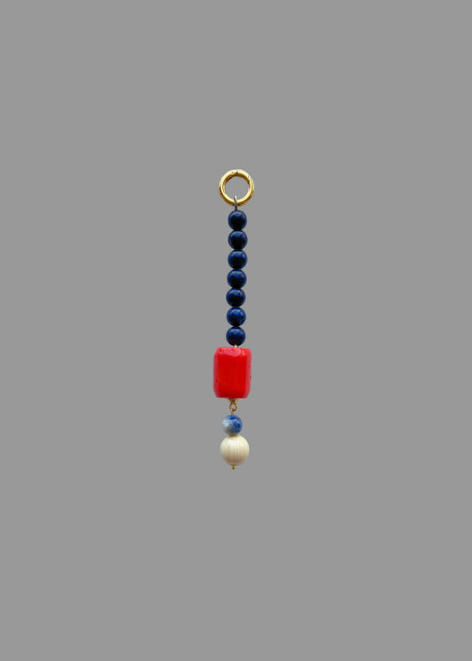Coral bag charm