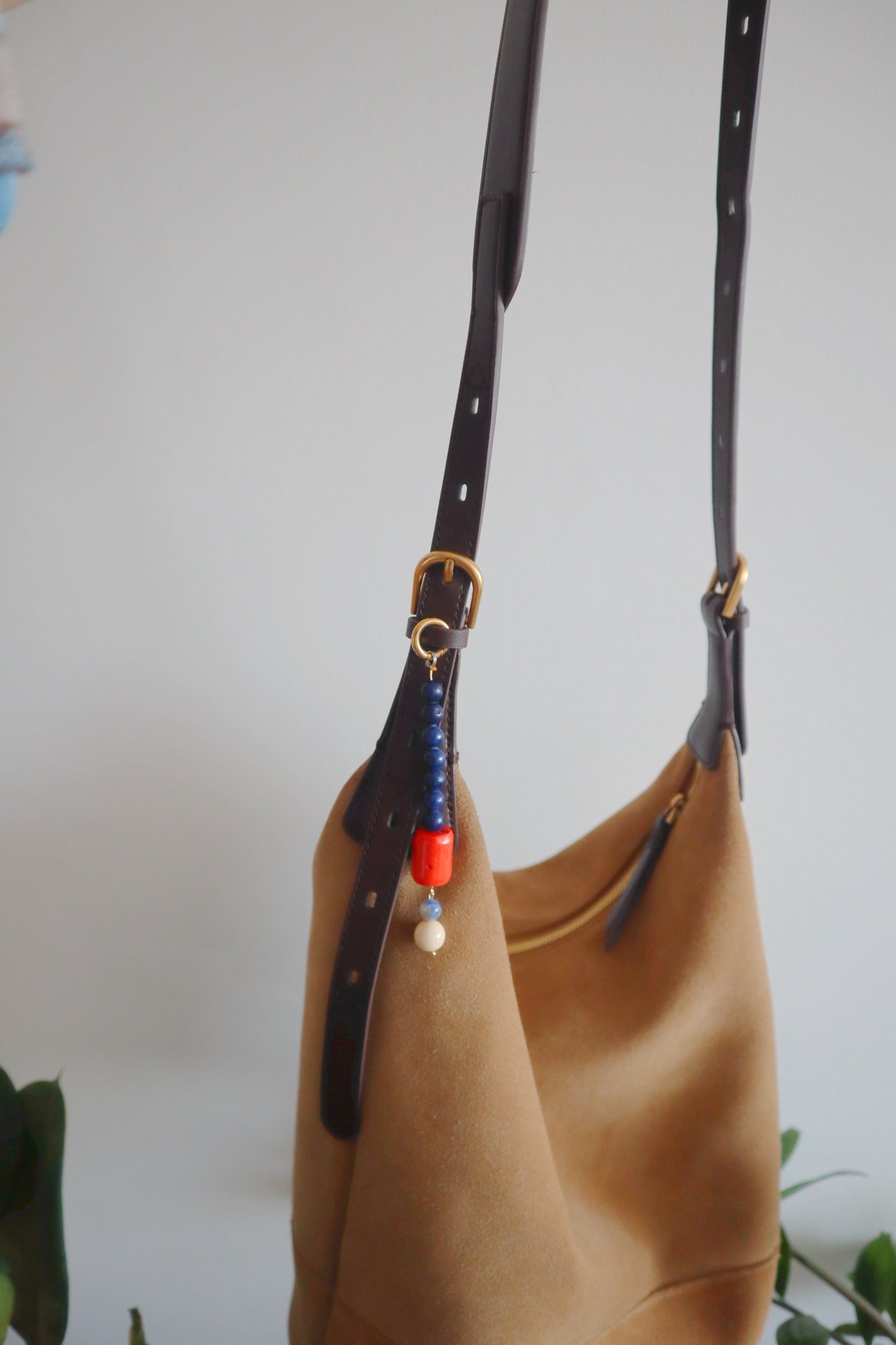 Coral bag charm