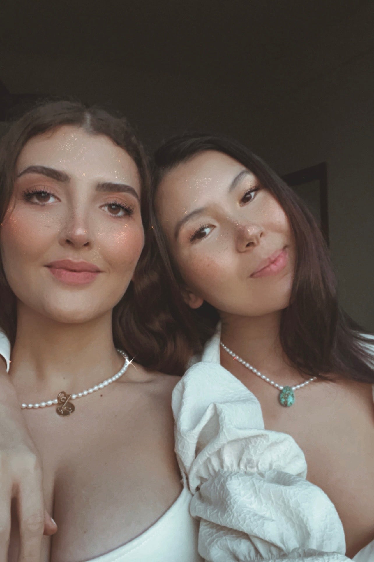 Engrave Pearl Necklace