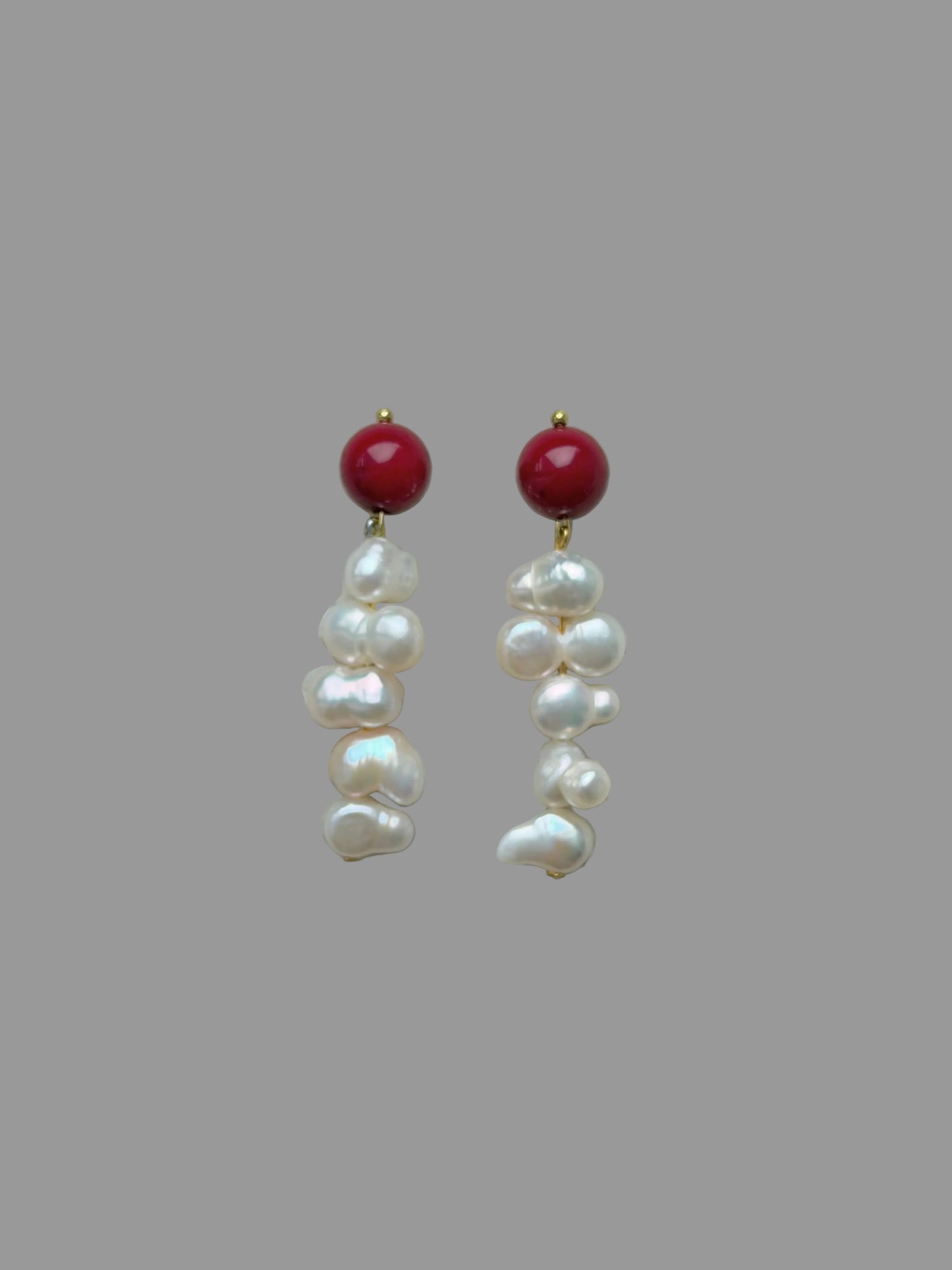 Coral earrings